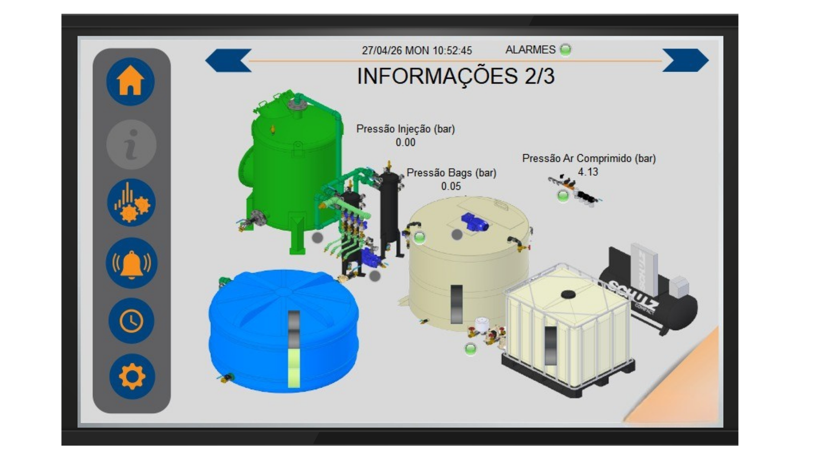 Automação industrial ULTRATEK — CLP, IHM e supervisório